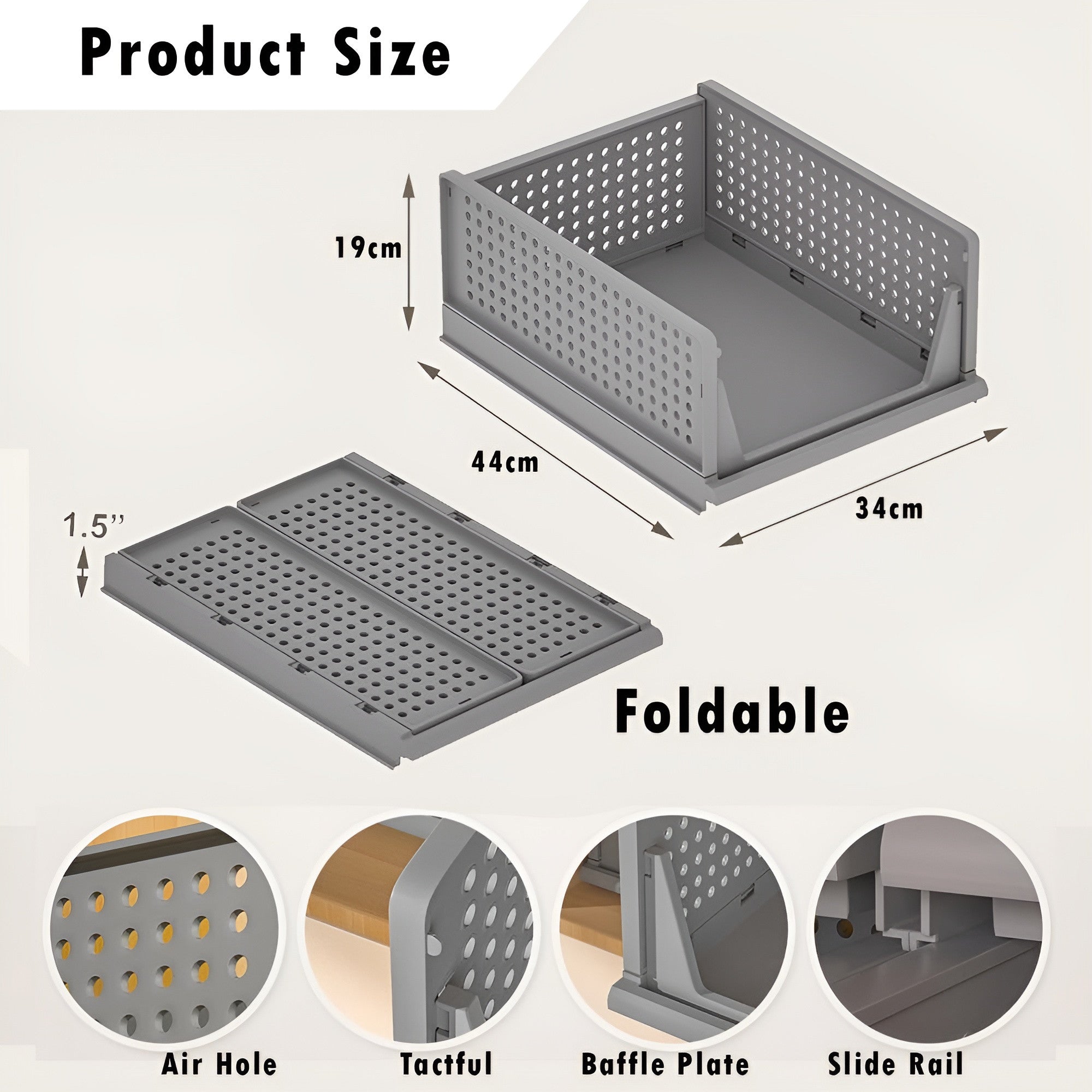 Multipurpose Foldable Stackable Wardrobe Organizer |🔥BUY 1 GET 1 FREE🔥